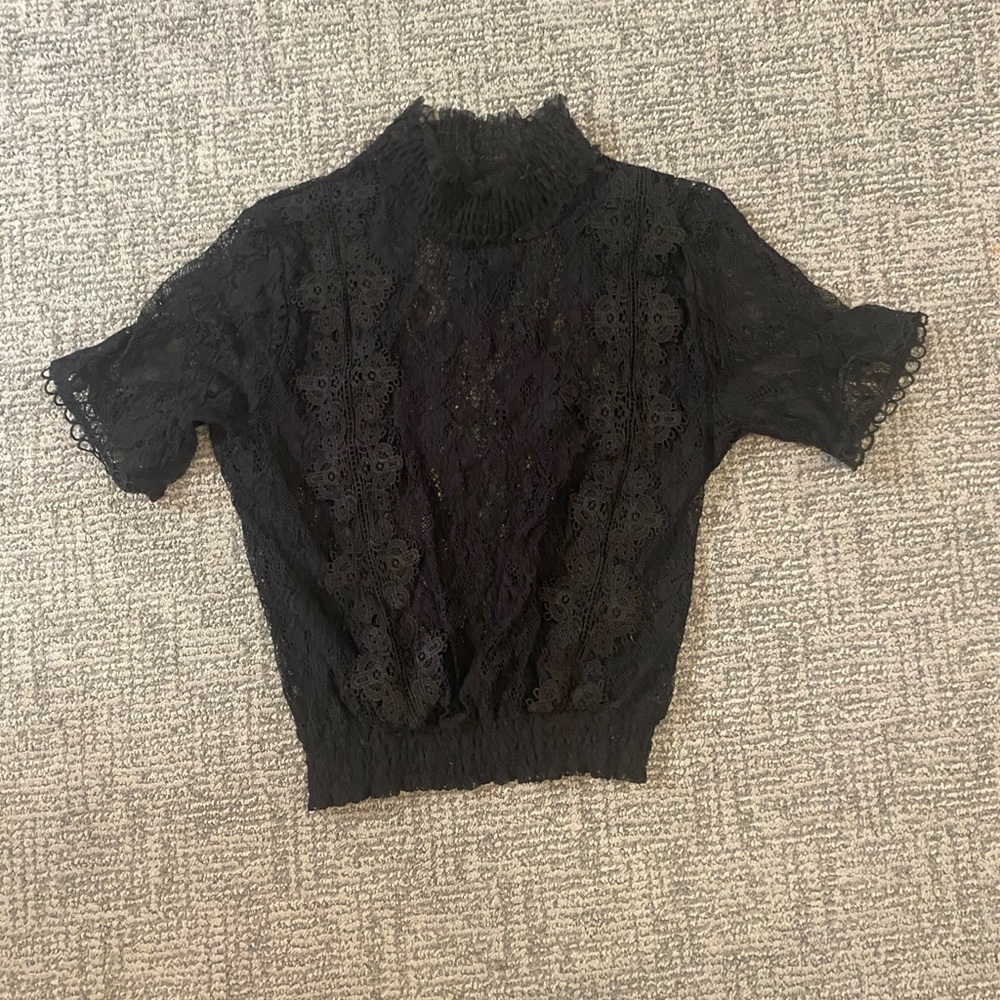 Black Lace Blouse